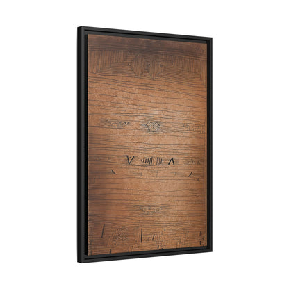 Inscription (1921) by Paul Klee / Toile encadrée sur caisse américaine