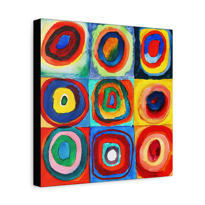 Quadrate mit konzentrischen Ringen (1913) by Wassily Kandinsky  / Reproduction Fine Art sur Toile / Epaisseur 3,2cm - 1'25 po
