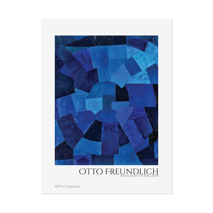 Komposition in Blau (1931) by Otto Freundlich / Affiche imprimée - Série ART's Collection