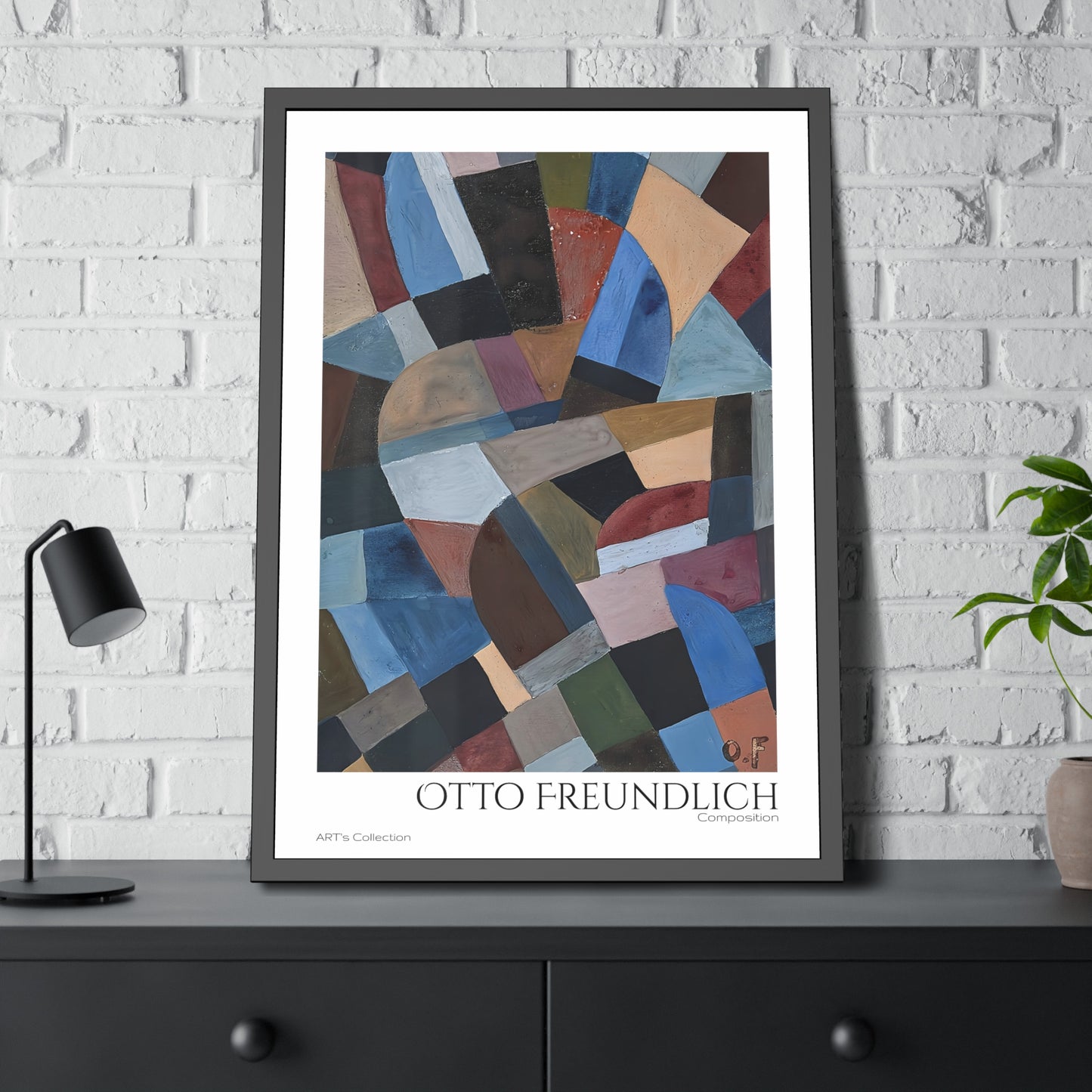 Composition by Otto Freundlich  / Affiche Encadrée série ART's Collection