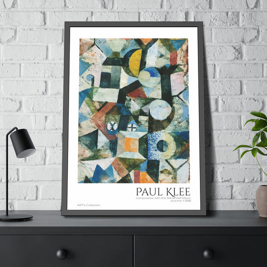 Composition with the Yellow Half-Moon and the Y (1918) by Paul Klee / Affiche Encadrée série ART's Collection
