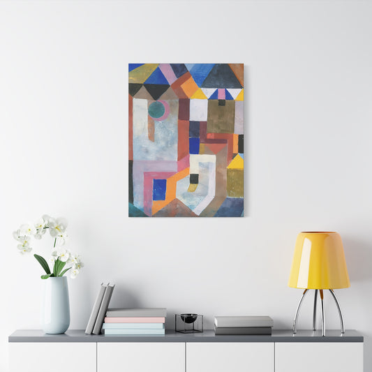 Colorful Architecture (1917) by Paul Klee   / Reproduction Fine Art sur Toile / Epaisseur 3,2cm - 1'25 po