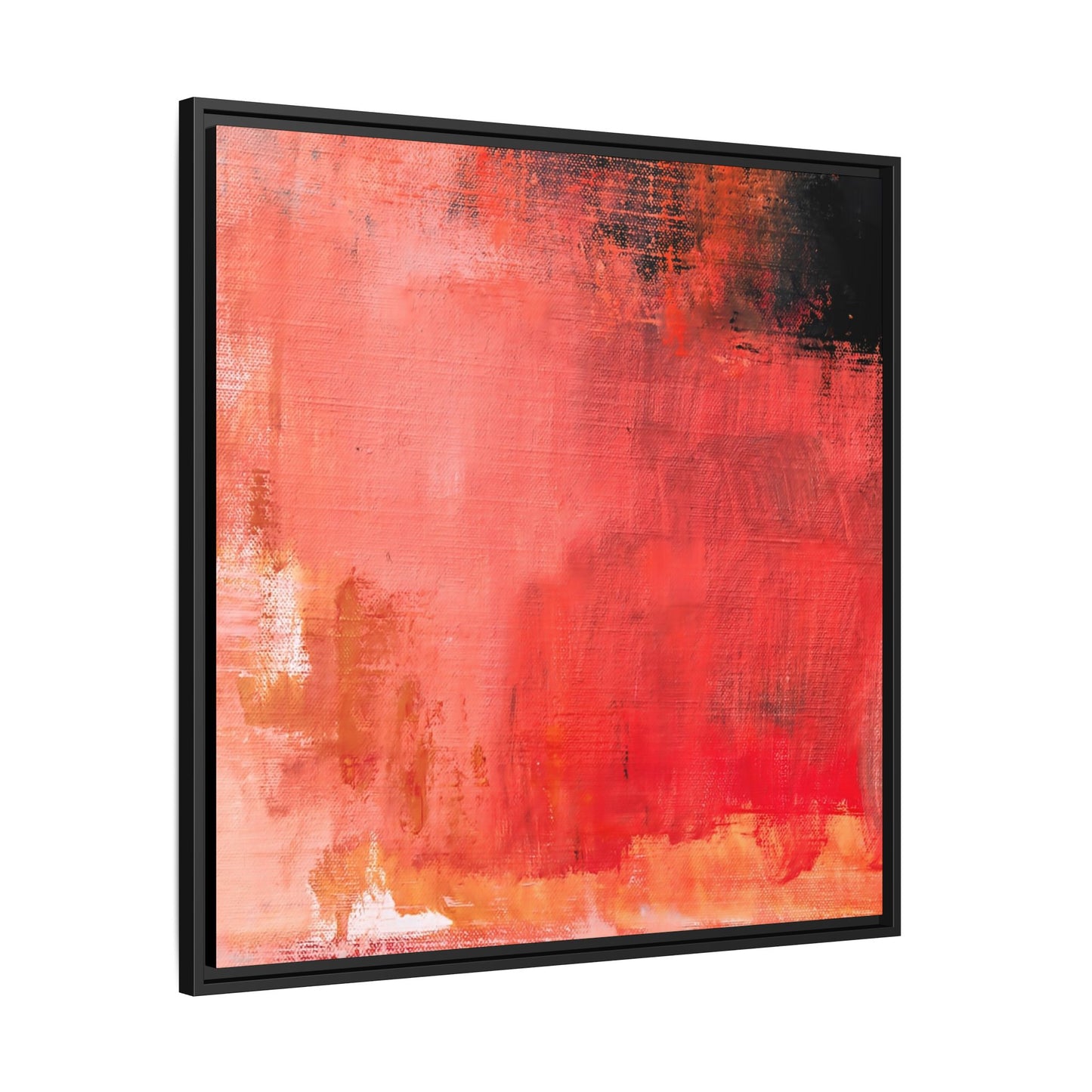 Tableau Contemporain Ecarlate "Série Sign Collections" / Toile encadrée sur caisse américaine