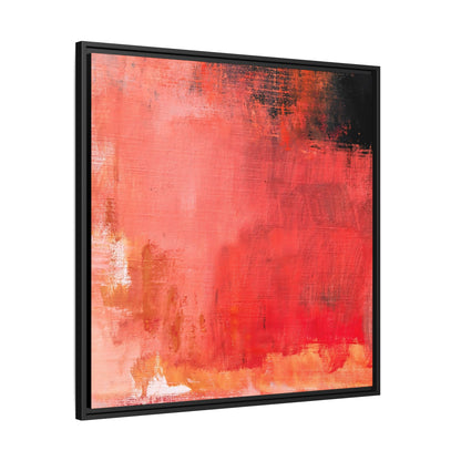 Tableau Contemporain Ecarlate "Série Sign Collections" / Toile encadrée sur caisse américaine