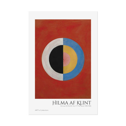 Group IX,SUW, No. 17. The Swan (1914-1915) by Hilma af Klint  / Affiche imprimée - Série ART's Collection