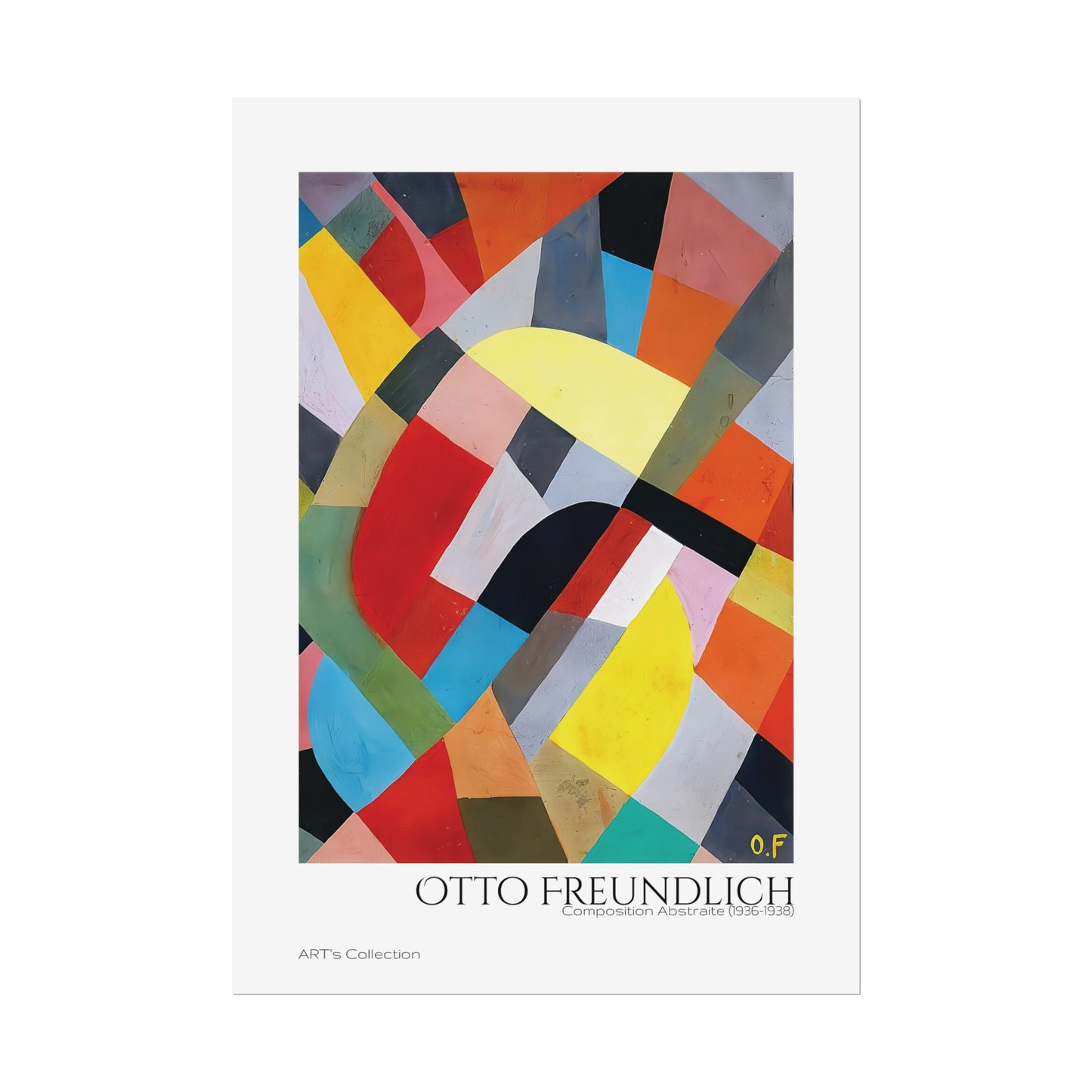 Composition Abstraite (1936-1938) by Otto Freundlich / Affiche imprimée - Série ART's Collection