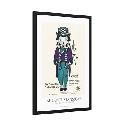 Queen City Ink, Ad. 01 (1890-1913) by Augustus Jansson  / Affiche Encadrée série ART's Collection