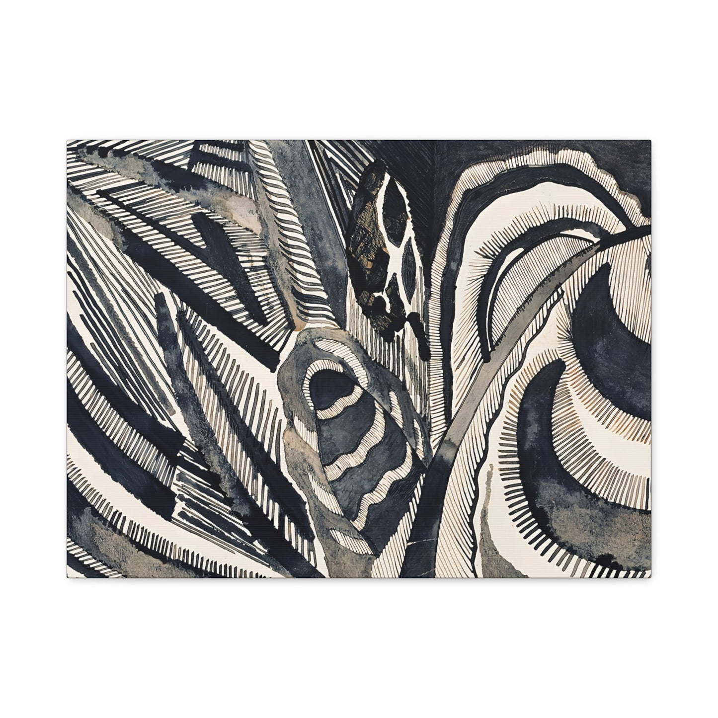 Landschaft (1918)  by Otto Freundlich  / Reproduction Fine Art sur Toile / Epaisseur 3.2 cm - 1.25 inch