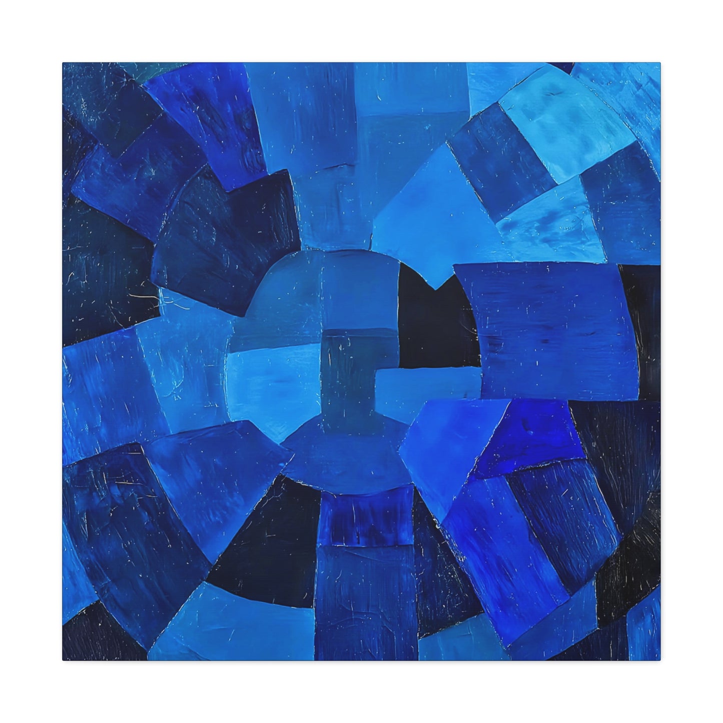 Komposition in Blau (1931) by Otto Freundlich  / Reproduction Fine Art sur Toile / Epaisseur 3,2cm - 1'25 po