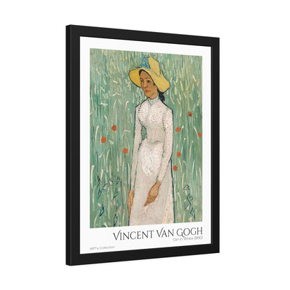 Girl in White (1890) by Vincent Van Gogh / Affiche Encadrée série ART's Collection