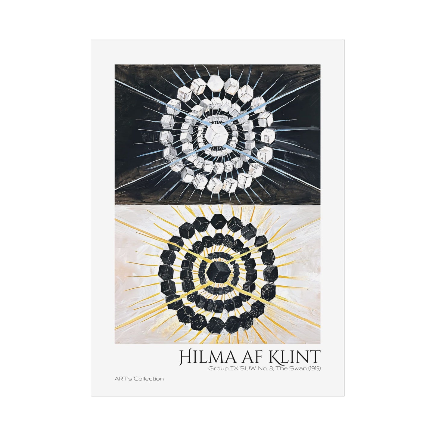 Group IX,SUW No. 8, The Swan (1915) by Hilma af Klint  / Affiche imprimée - Série ART's Collection