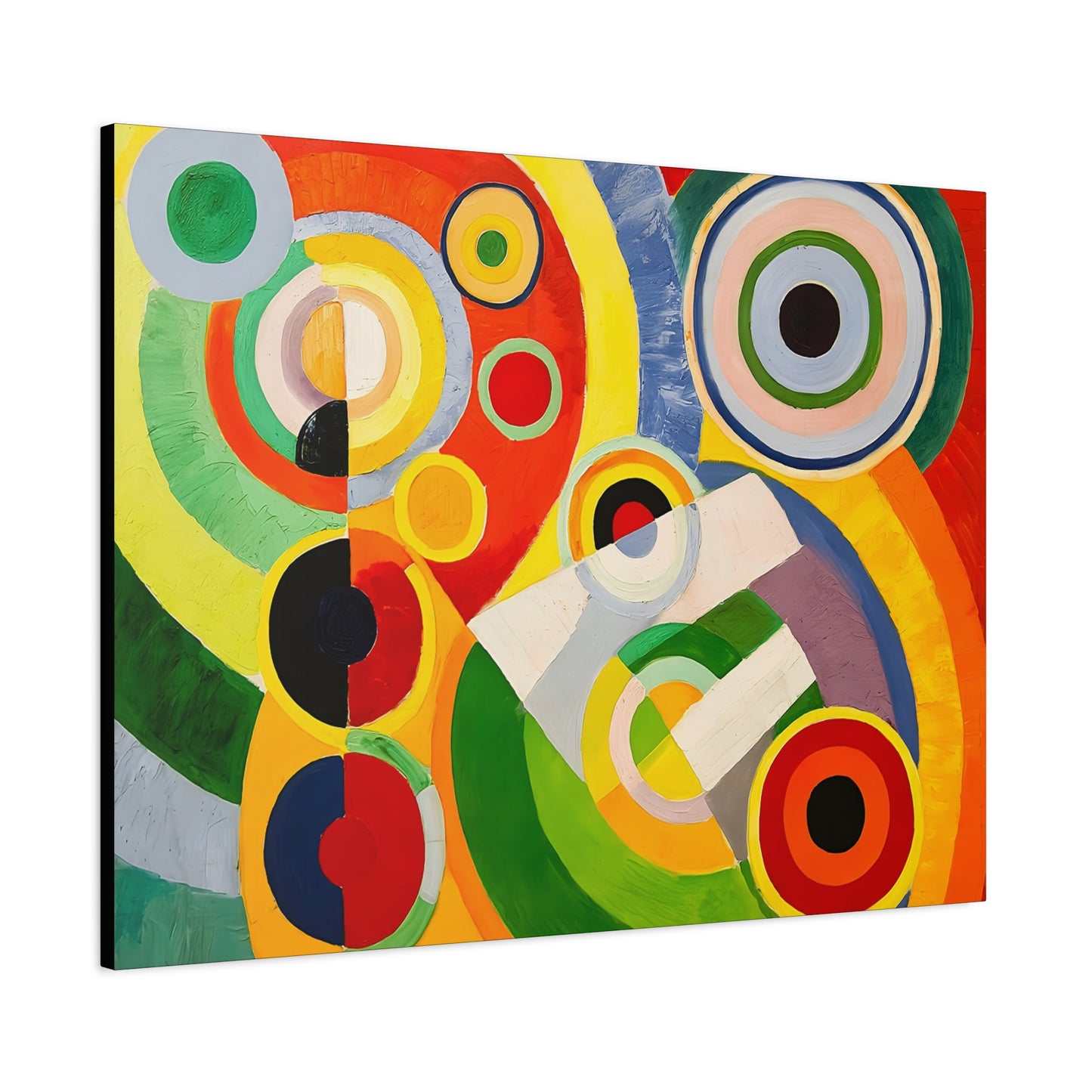 Rythme, Joie de vivre (1930) by Robert Delaunay / Reproduction Fine Art sur Toile / Large Epaisseur 3.2 cm - 1.25 inch