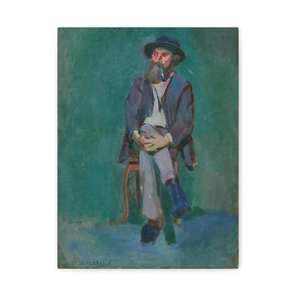 Homme assis (1900) by Henri Matisse / Reproduction Fine Art sur Toile /  Epaisseur 3.2 cm - 1.25 inch