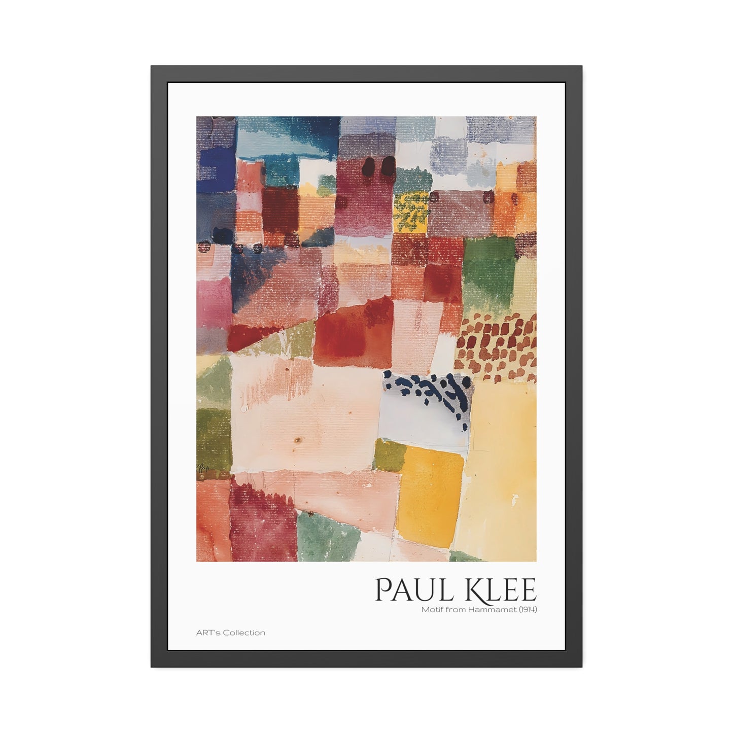 Motif from Hammamet (1914) by Paul Klee / Affiche Encadrée série ART's Collection