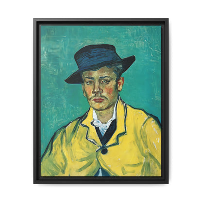 Portrait of Armand Roulin (1888) by Vincent van Gogh / Toile encadrée sur caisse américaine