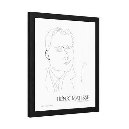 Louis Aragon (1943) by Henri Matisse / Affiche Encadrée série ART's Collection