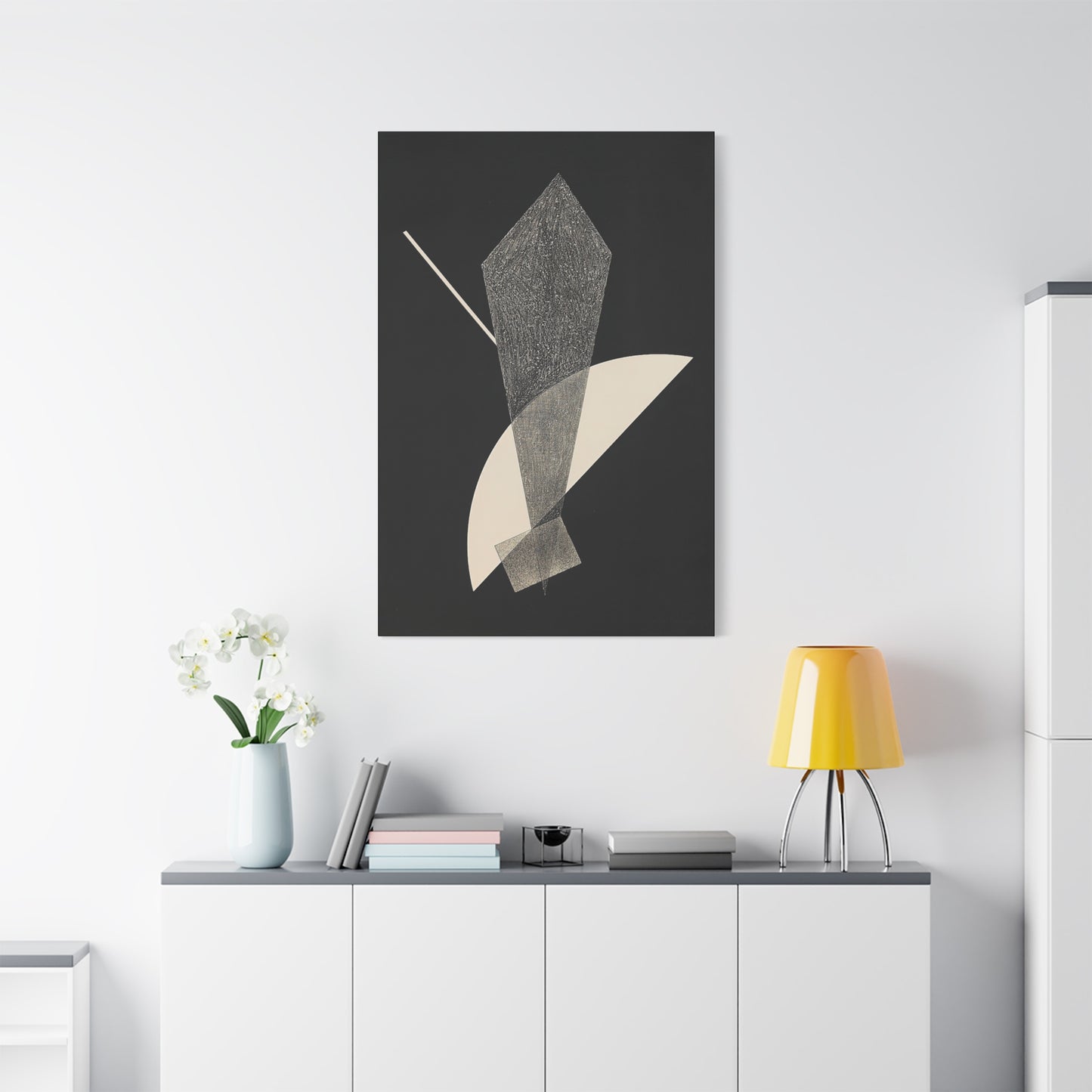 Konstruktion V (1923) by László Moholy-Nagy  / Reproduction Fine Art sur Toile /  Epaisseur 3.2 cm - 1.25 inch