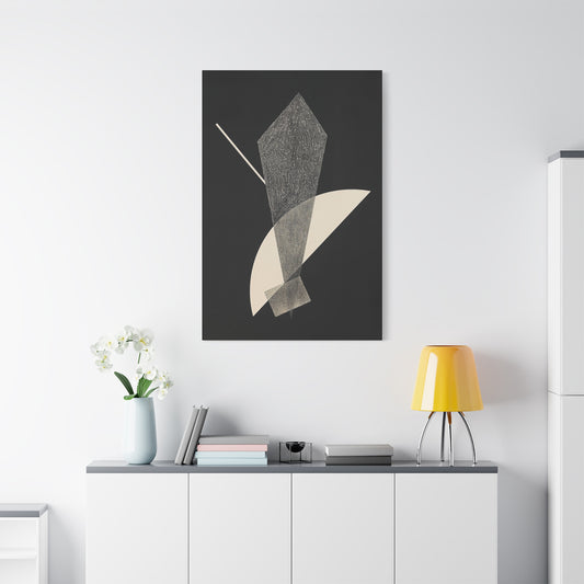 Konstruktion V (1923) by László Moholy-Nagy  / Reproduction Fine Art sur Toile /  Epaisseur 3.2 cm - 1.25 inch