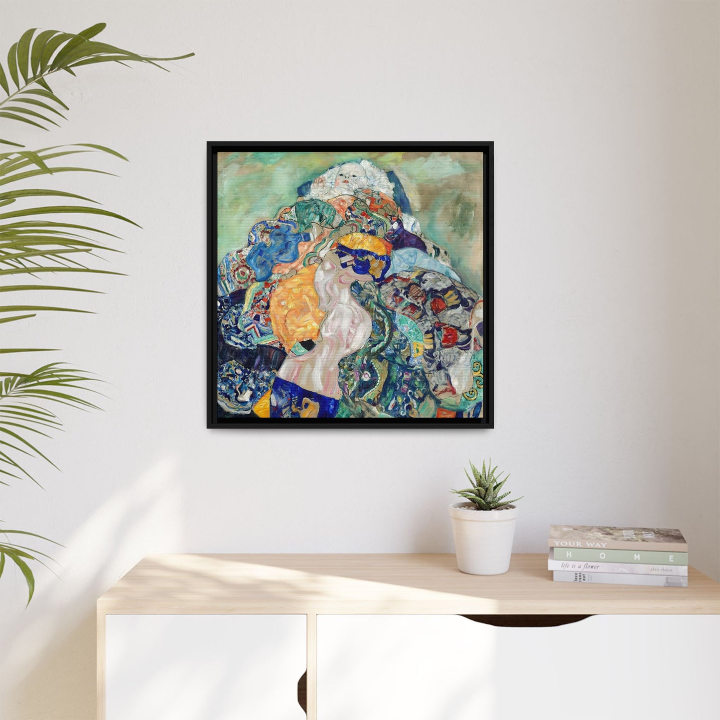 Baby (Cradle) (1917-1918) by Gustav Klimt / Toile encadrée sur caisse américaine