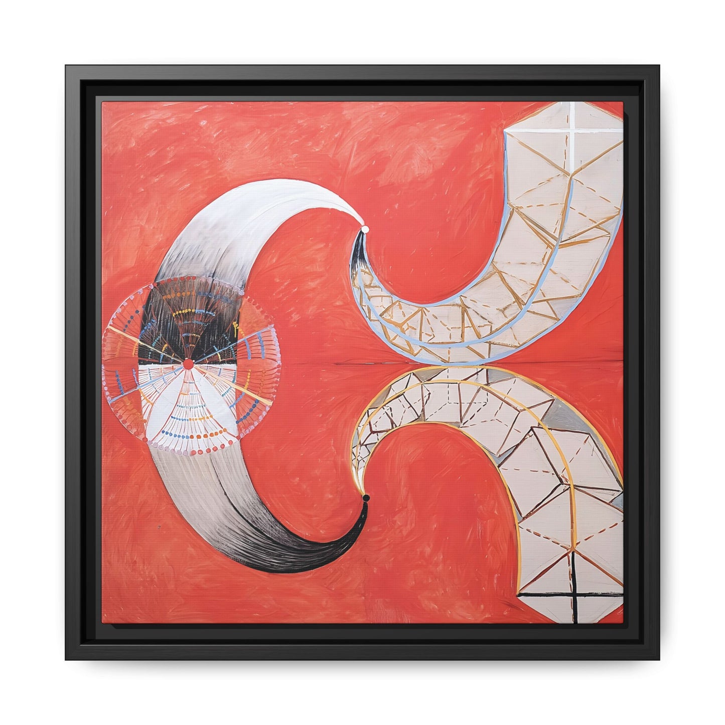 Group IX-SUW, The Swan, No. 9 (1915) by Hilma af Klint   / Toile encadrée sur caisse américaine