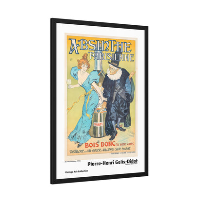 Absinthe Parisienne (1896) by Pierre-Henri Gelis-Didot / Affiche Encadrée Série Vintage Ads Collection