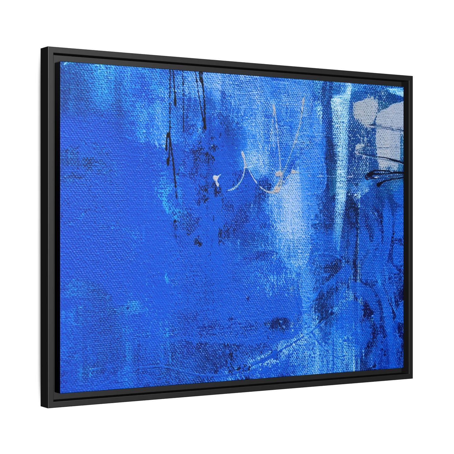 Tableau Beaux Arts Bleu Intense "Série Sign Collections" / Toile encadrée sur caisse américaine