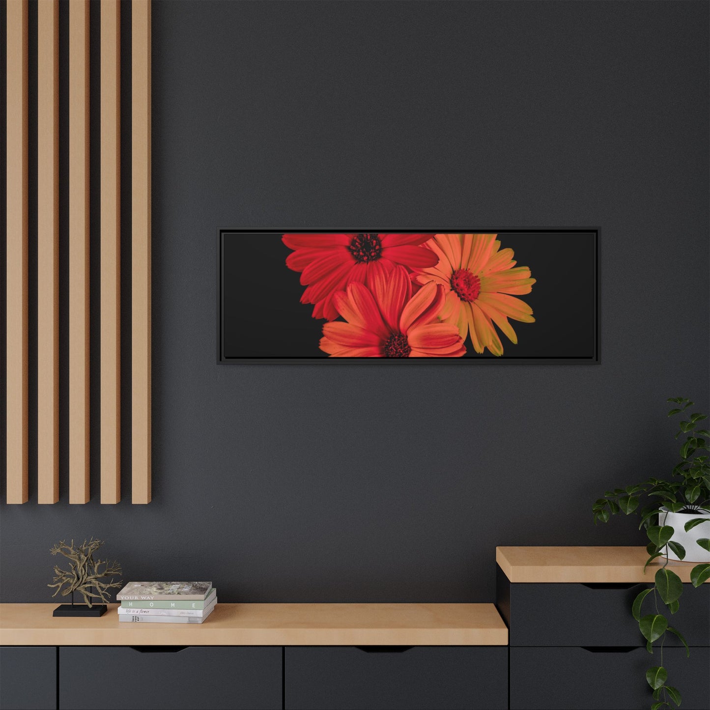 Collection Signature "FLORAL Numéro 1" sur Toile encadrée avec caisse américaine