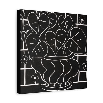 Corbeille de bégonias I (1938) by  Henri Matisse / Reproduction Fine Art sur Toile / Large Epaisseur 3.2 cm - 1.25 inch