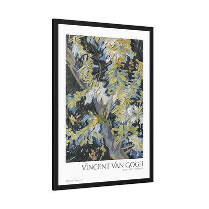 Acacia in Flowers by Vincent Van Gogh / Affiche Encadrée série ART's Collection