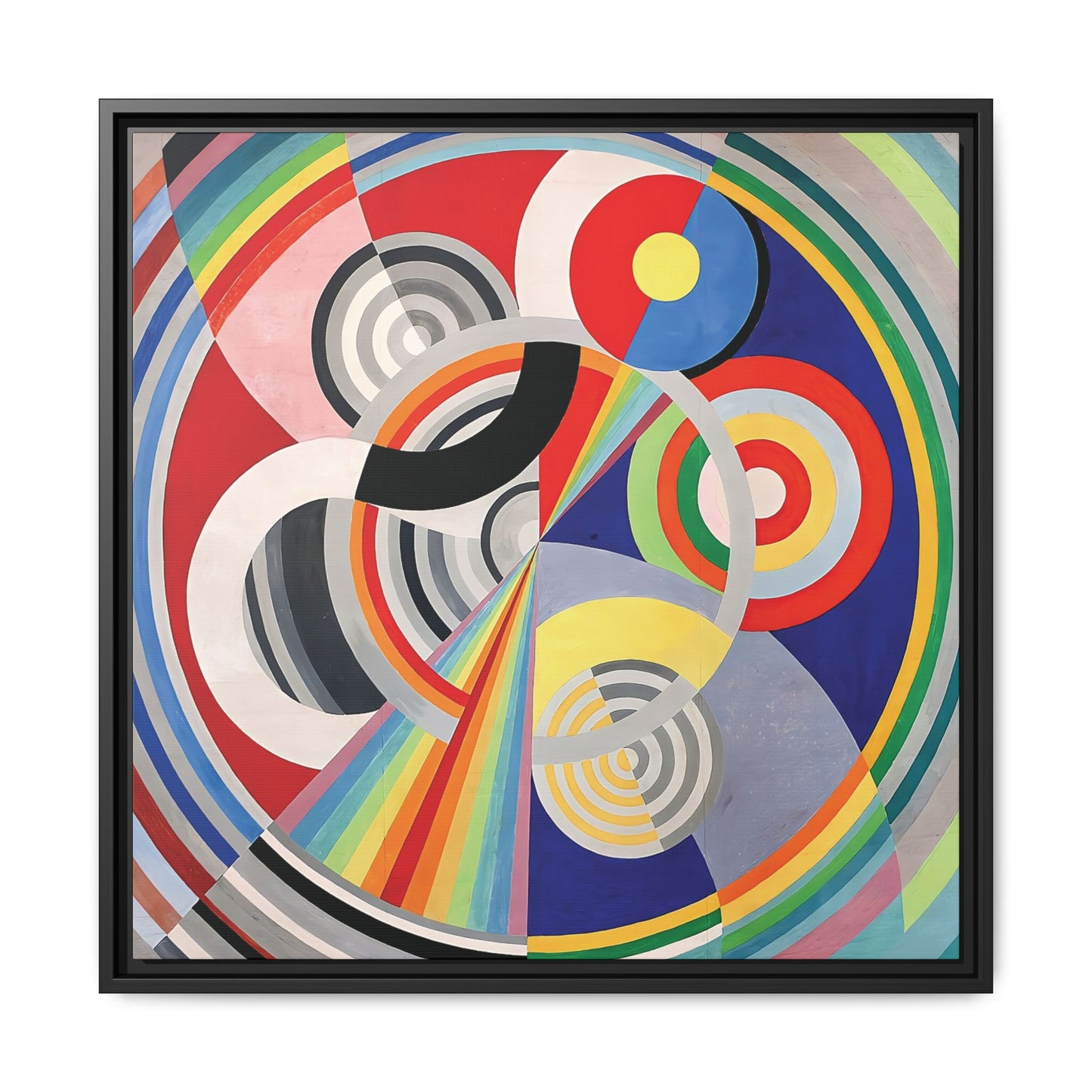 Rythme Numéro 1 (1938) by Robert Delaunay  / Toile encadrée sur caisse américaine