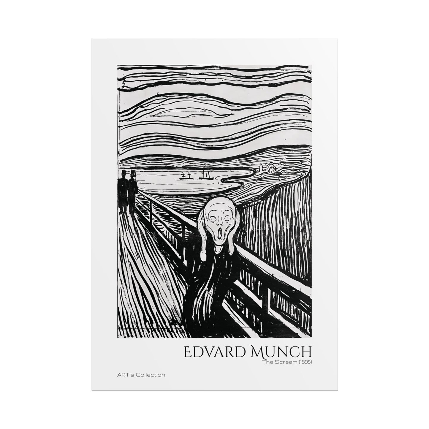 The Scream (1895) by Edvard Munch / Affiche imprimée - Série ART's Collection