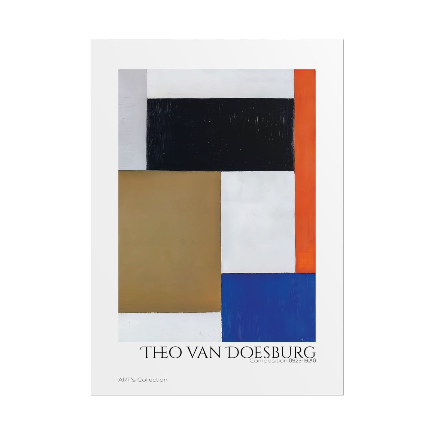 Composition (1923-1924) by Theo van Doesburg  / Affiche imprimée - Série ART's Collection