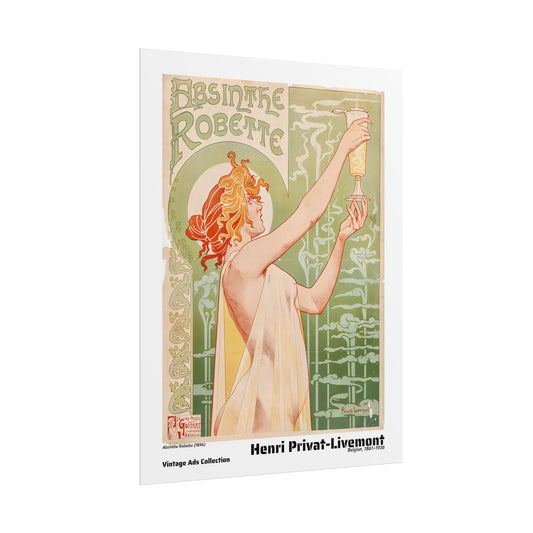 Absinthe Robette (1896) by Henri Privat-Livemont (Belgian, 1861-1936) / Affiche imprimée - Série Vintage Ads Collection