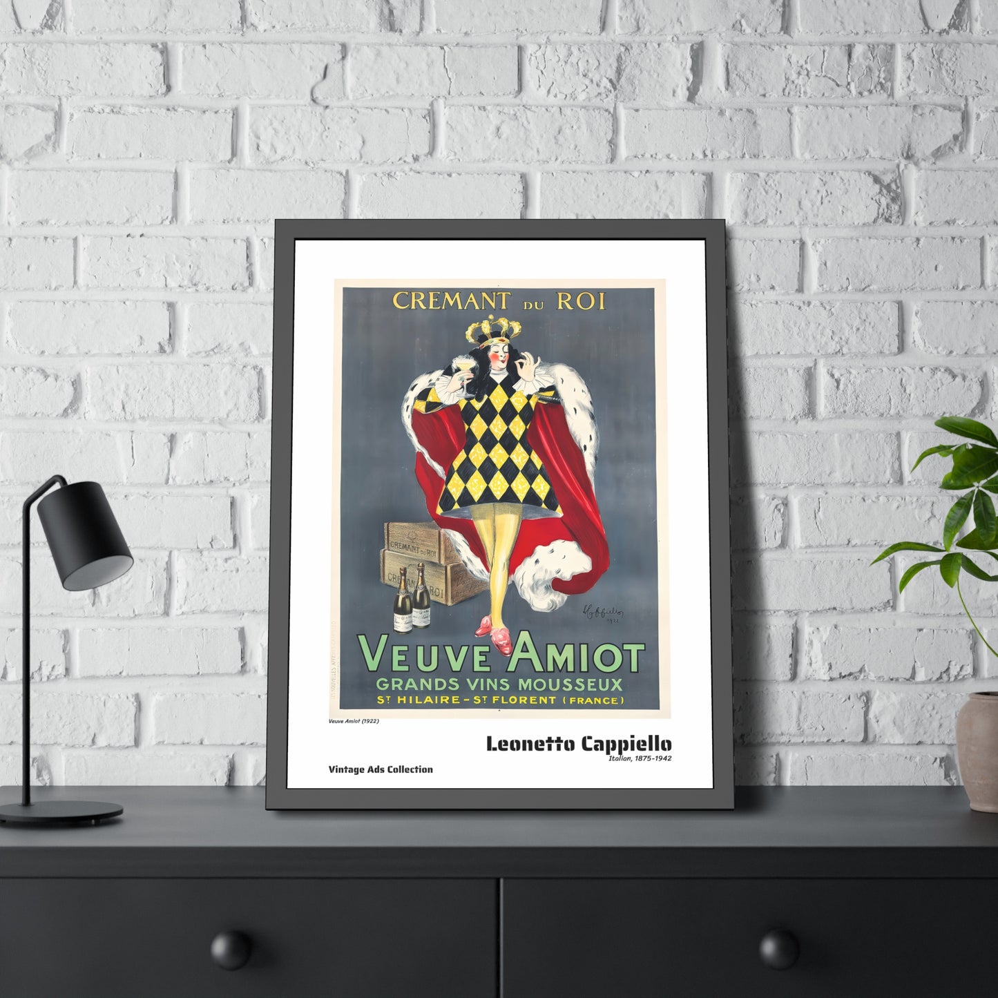 Veuve Amiot (1922) by Leonetto Cappiello / Affiche Encadrée Série Vintage Ads Collection