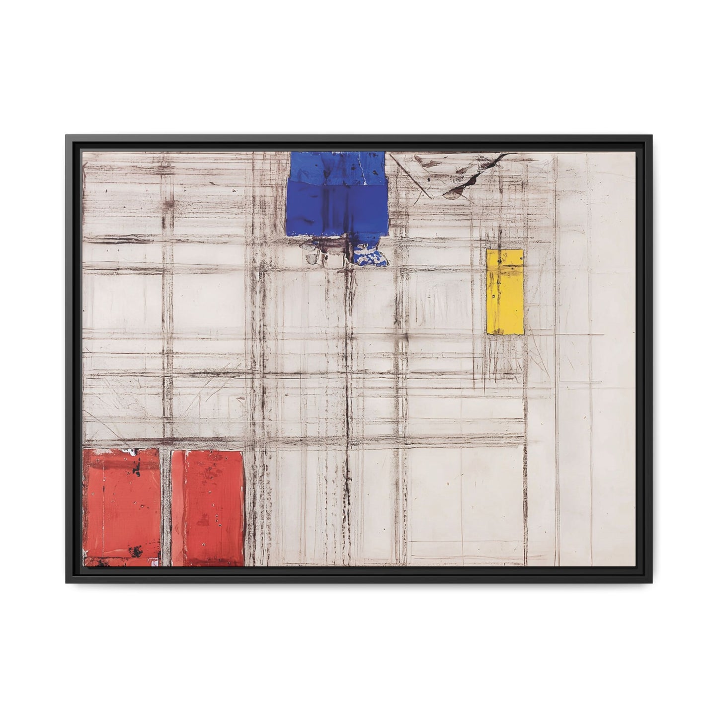 Study for a Composition (1940-1941) by Piet Mondrian  / Toile encadrée sur caisse américaine