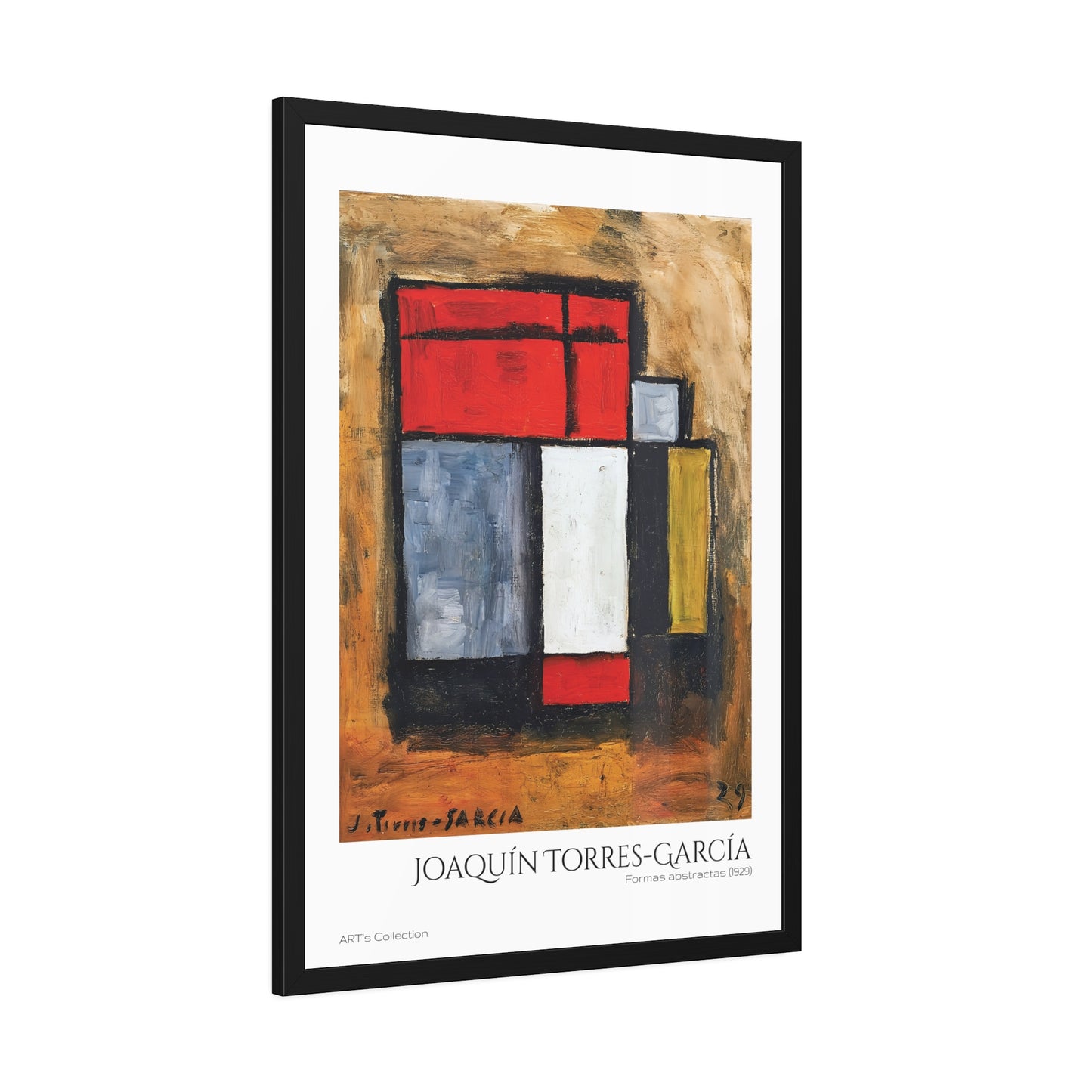Formas abstractas (1929) by Joaquín Torres-García  / Affiche Encadrée série ART's Collection
