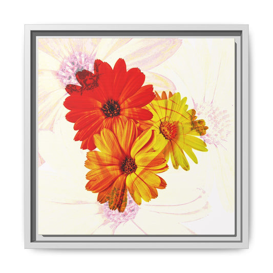 Collection Signature "FLORAL Numéro 19" sur Toile encadrée avec caisse américaine
