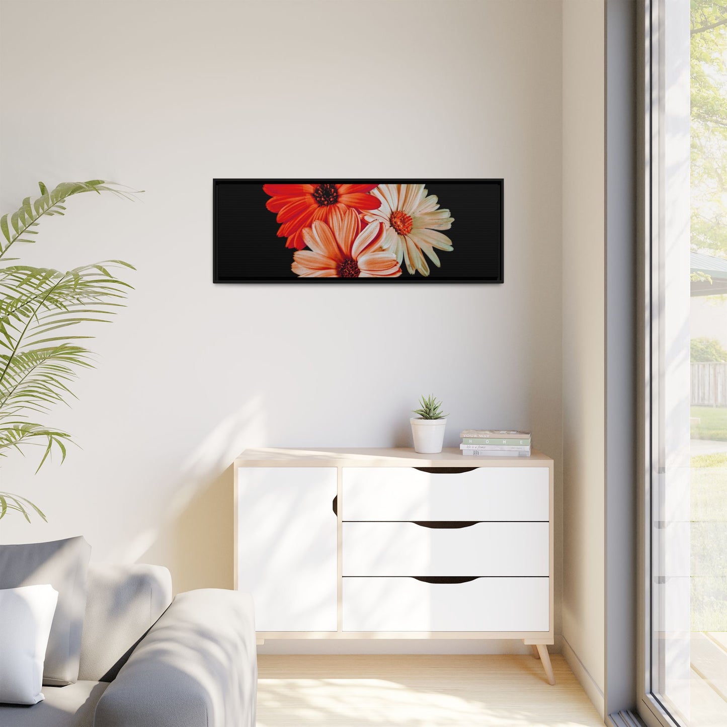 Collection Signature "FLORAL Numéro 7" sur Toile encadrée avec caisse américaine