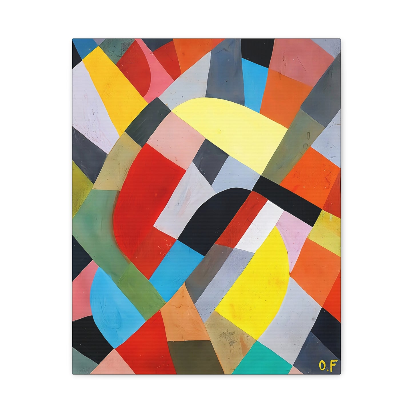 Composition Abstraite (1936-38)  by Otto Freundlich  / Reproduction Fine Art sur Toile /  Epaisseur 3.2 cm - 1.25 inch