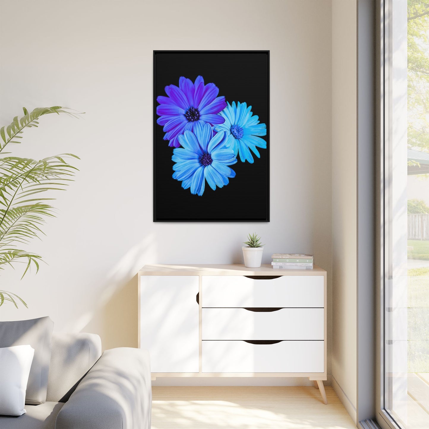 Collection Signature "FLORAL Numéro 2" sur Toile encadrée avec caisse américaine