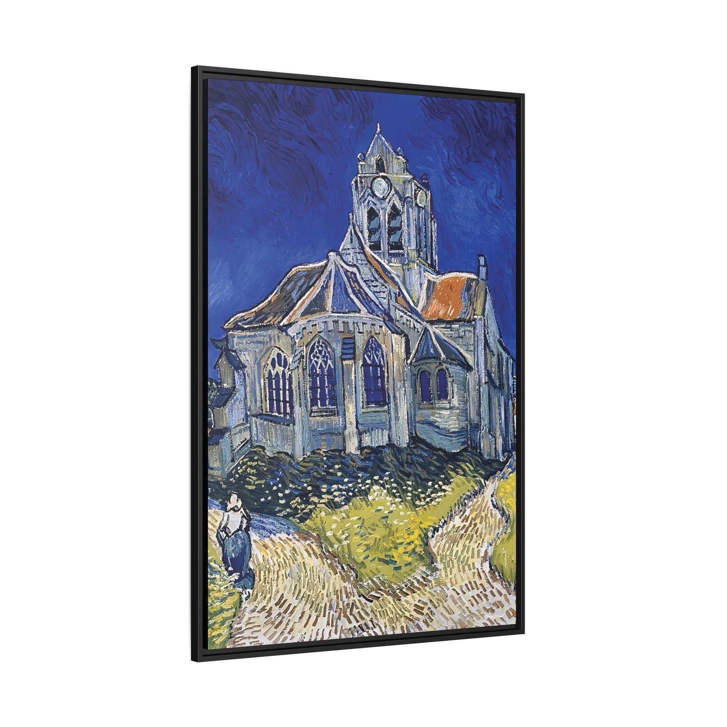 The Church in Auvers-sur-Oise, View from the Chevet (1890) by Vincent van Gogh / Toile encadrée sur caisse américaine