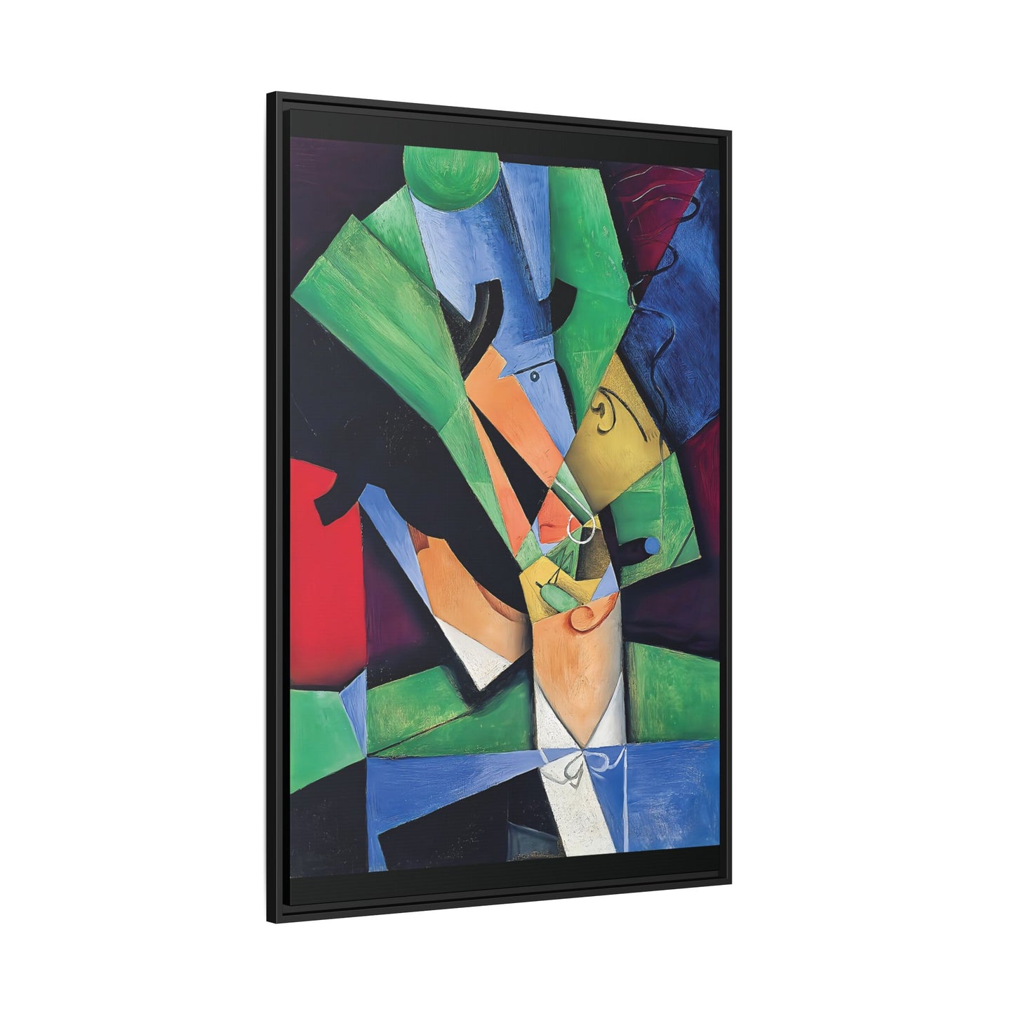 The Smoker (1913) by Juan Gris   / Toile encadrée sur caisse américaine