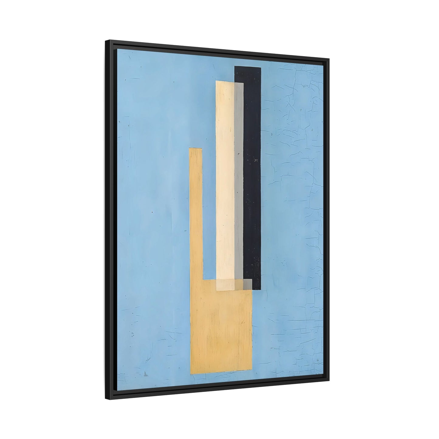 Konstruktion (circa 1920-22)  by László Moholy-Nagy  / Toile encadrée sur caisse américaine