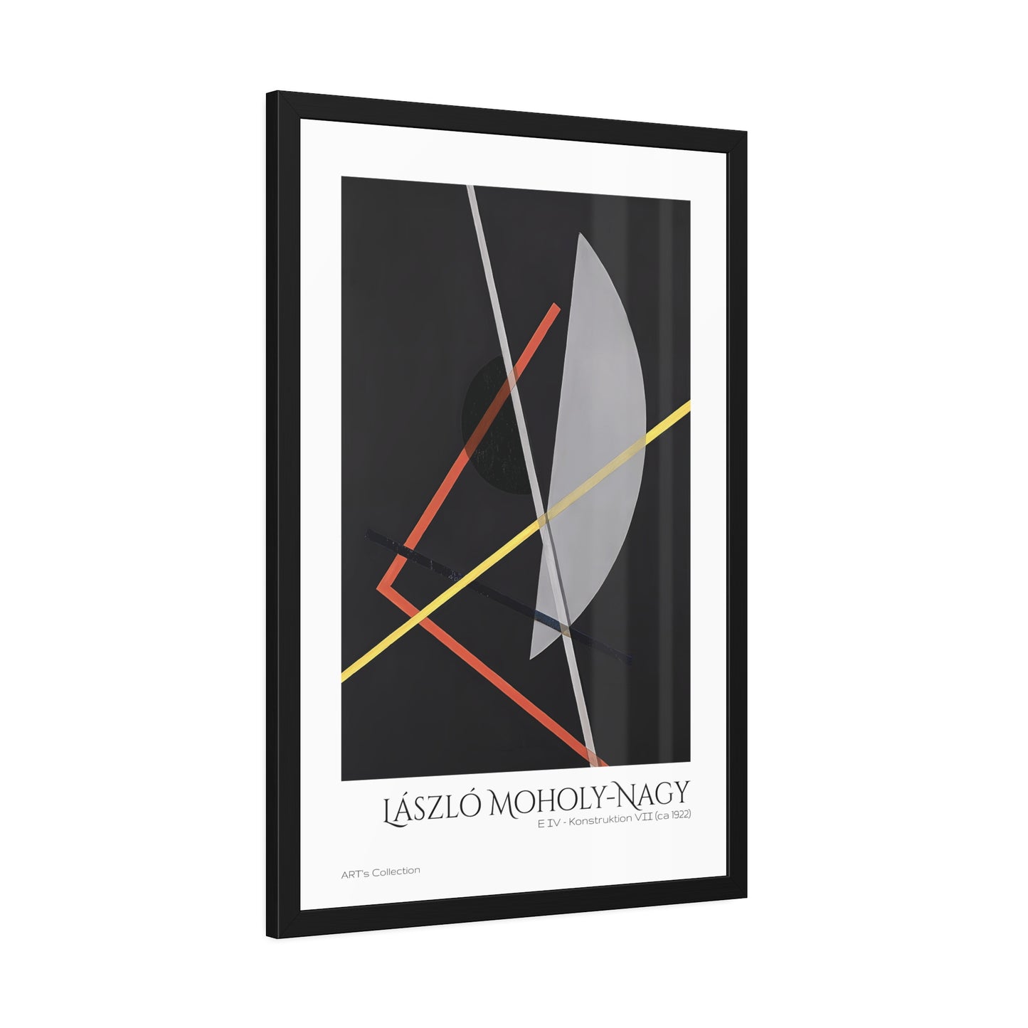E IV - Konstruktion VII (ca 1922)  by László Moholy-Nagy  / Affiche Encadrée série ART's Collection