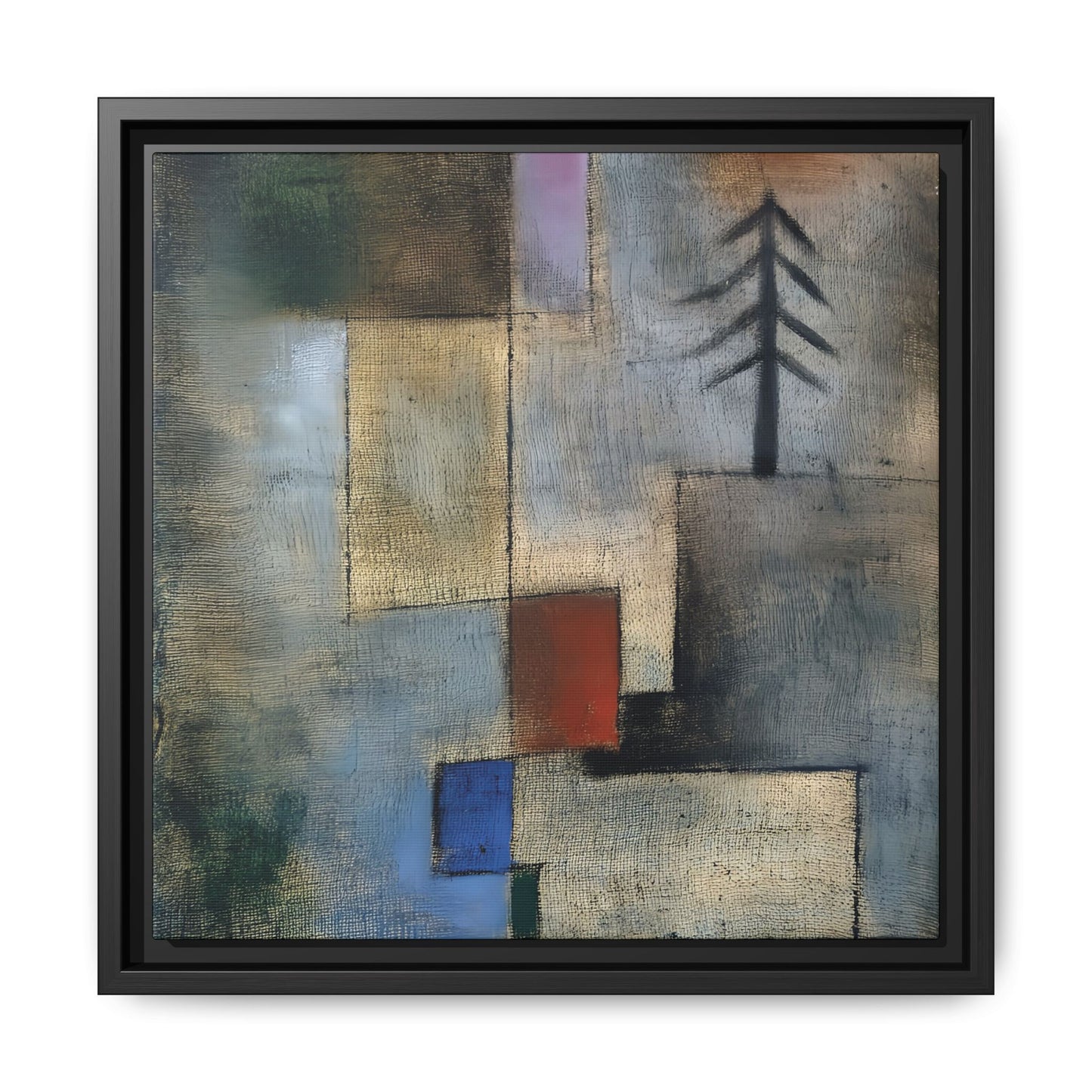 Small Picture of Fir Trees (1922) by Paul Klee / Toile encadrée sur caisse américaine