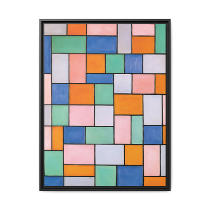 Composition in dissonances (1919) by Theo van Doesburg  / Toile encadrée sur caisse américaine