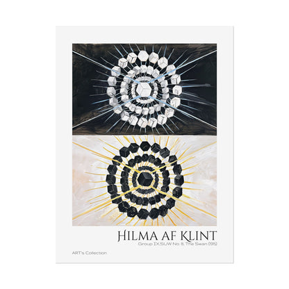 Group IX,SUW No. 8, The Swan (1915) by Hilma af Klint  / Affiche imprimée - Série ART's Collection