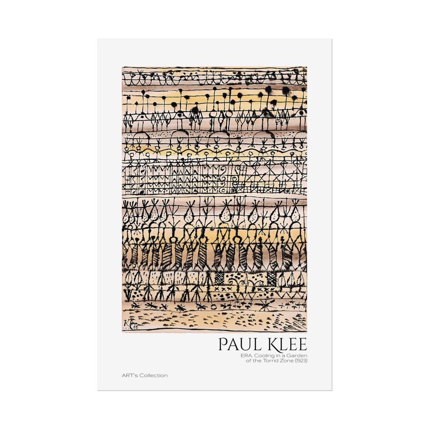 ERA. Cooling in a Garden of the Torrid Zone (1923) by Paul Klee / Affiche imprimée - Série ART's Collection