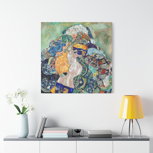 Baby - Cradle (1917-1918)  by Gustav Klimt / Reproduction Fine Art sur Toile / Flanc Large Epaisseur 3.2 cm - 1.25 inch