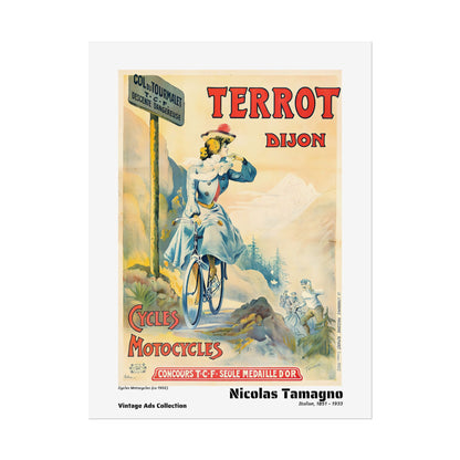 Cycles Motocycles (ca 1902) by Nicolas Tamagno  / Affiche imprimée - Série Vintage Ads Collection
